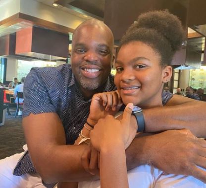 Lailaa Nicole Williams with her father Shelden Williams